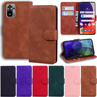 Matte Wallet Leather Flip Case Cover For Xiaomi Mi 13 Lite Redmi A1+ 12C Note 12 • $14.01