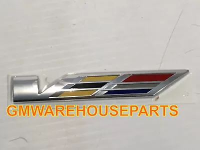 2016-2017 Cadillac Cts  V  Trunk Emblem Chrome Red Blue New  Gm # 23356910 • $41.96