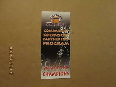 CBA Yakima Sun Kings Vintage Defunct 2008 We Are The Champions Brochure • $15