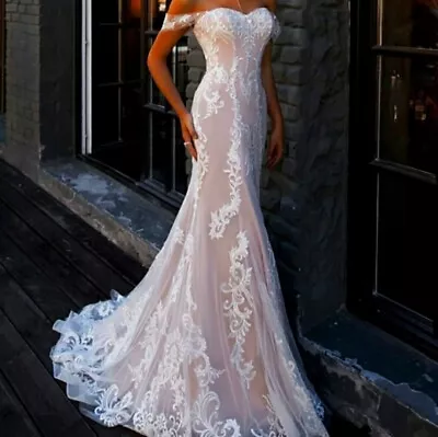 Couture Wedding Dress Mermaid/Trumpet Sweetheart Neckline Size 10  • $257.50