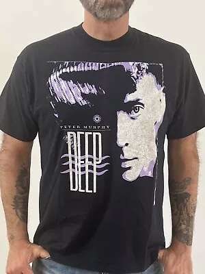 Vintage 80s Peter Murphy Deep Tour T-shirt L/XL Goth Bauhaus Cure Love & Rockets • $129