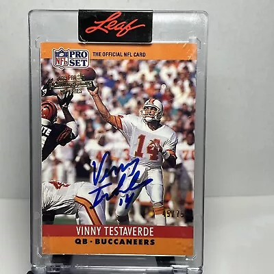 2023 Pro Set Vinny Testaverde Authentic Signature Memories Auto #’d 45/75 • $0.99