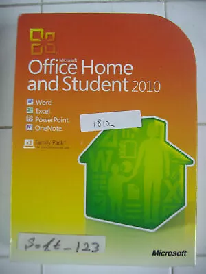 Microsoft MS Office 2010 Home And Student Family Pack For 3PCs =NEW SEALED BOX= • $179.95