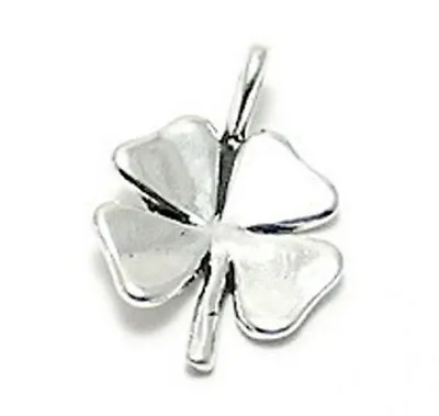 925 Sterling Silver Lucky Four Leaf Clover Charm  • $14.55