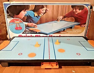 $29.99 • Buy VINTAGE IDEAL TABLE AIR HOCKEY 1975 Quick Shot Hockey Air Powered Game For Parts