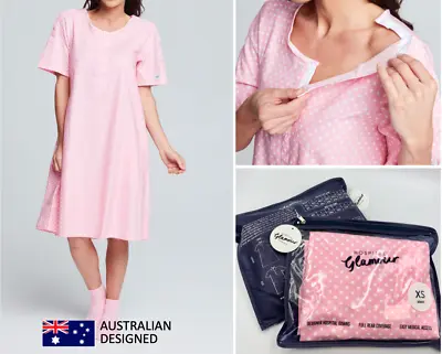 £44.78 • Buy Hospital / Maternity Gown ROSE 100% Cotton 6 Sizes Incl.plus Size FREE POST AUST