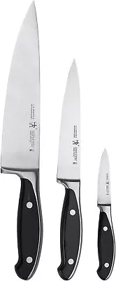 J Henckels Intl 16021 000 Forged Synergy Starter Knife Set 3 Pc Black Stainless • $191.85