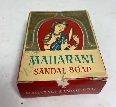 Vtg Maharani Sandal Soap Advertising Box With Product Unused 1950s • $14.99