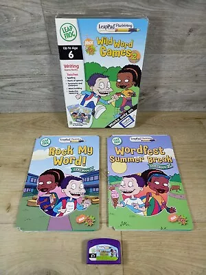 LeapPad LeapFrog Age 6 Wild Word Games With Two Game Books Plus Writing VGC UK P • £6.95