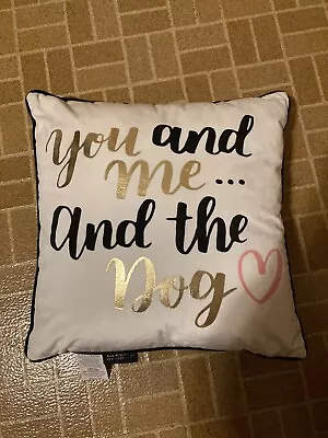 Nicole Miller New York Throw Pillow “You And Me… And The Dog” • $25