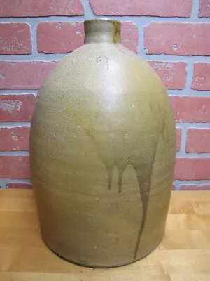 A L HYSSONG BLOOMSBURG PA 2 GAL Antique Stoneware Pottery Jug Pennsylvania Ad • $295