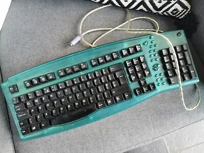 Rare Vintage 108 Key Internet Keyboard -imac Translucent Blue • £30