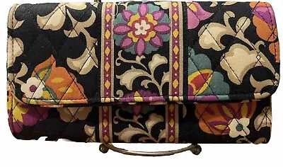Vera Bradley Trifold Magnetic Closure Wallet Quilted Susana • $19.95