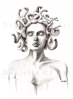 Medusa Print - Occult Art Ink Artwork Greek Mythology • $9.65