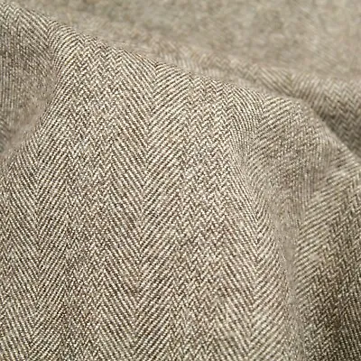 £1.50 • Buy Herringbone 50% Wool Blend Tweed Upholstery Fabric Sofa Armchairs Cushion ❤