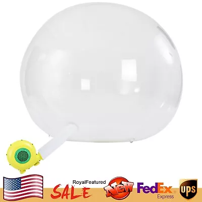 Inflatable Commercial Grade PVC Clear Eco Dome Camping Bubble Tent+FAN NICE USA • $532.95