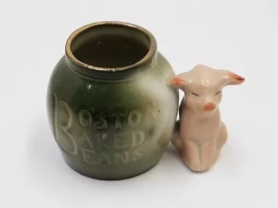 Antique Vintage German Fairing Pig Porcelain Boston Baked Beans Germany • $22