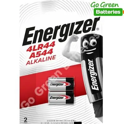 2 X Energizer 4LR44 6V Alkaline Battery A544 3131 PX28A • £4.19