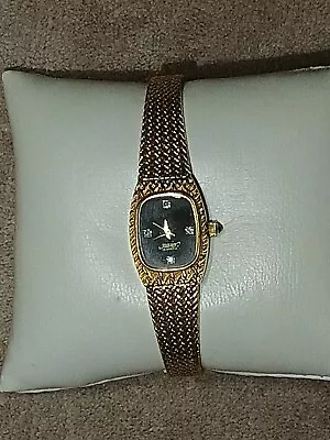 Vintage Xavier Diamond Gold Quartz Analog Ladies Watch-New Battery! • $24.99