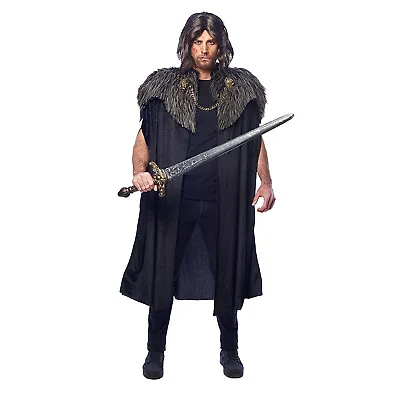 Adult Mens Cape Medieval Gothic Game Of Thrones Snow Halloween Costume Accessory • $24.65