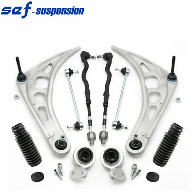 Control Arm Ball Joint Bushing Tie Rod Boot Suspension Kit For BMW E46 3 Series • $140.06