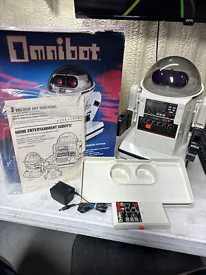 VINTAGE TOMY OMNIBOT 5402 FOR PARTS OR REPAIR Corrosion VERY BRITTLE BOX • $150