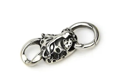 £4.99 • Buy Jaguar Stainless Steel DIY Accessory Ring Attachable Leather Men Bracelet
