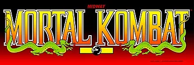 Mortal Kombat Arcade Marquee 6  X 18  Metal Sign • $19.99