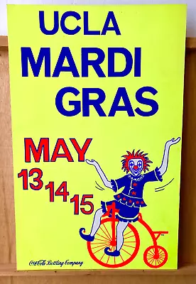 VINTAGE UCLA POSTER/ Mardi Gras / Coca Cola /  1940s-1950s • $50