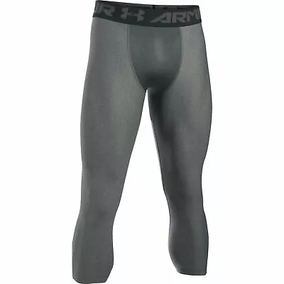 Under Armour Heat Gear Armour 2.0 3/4 Men's Compression Leggings - Grey • £27.95