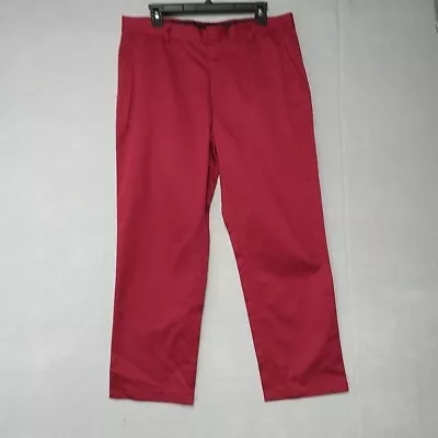 Tommy Hilfiger Mercer Fit Chino Pants Mens Size W34 L26 Red Business Casual • $14.48