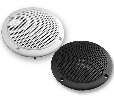 2 Marine Speaker Waterproof Outdoor Indoor 5.25 Inch 135mm IP65 Black Or White • £27.35