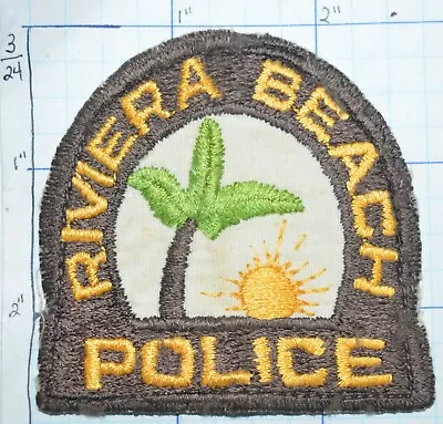 Florida Riviera Beach Police Dept Vintage Patch • $5