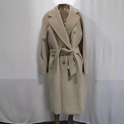 Max Mara Women's US 6 Madame 101801 Icon Cashmere/Beaver Coat Sand • $1999.97