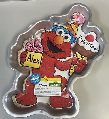 Wilton Elmo Birthday Cake Pan 1996 Sesame Street Vintage Character 2105-4298 • $7.99