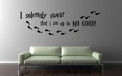 £3 • Buy Harry Potter I Solemnly Swear Vinyl Quote Transfer Wall Art Decal Sticker Q88