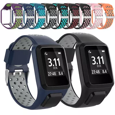 Easy Install Silicone Watch Band For TomTom Golfer 2 /Runner 2/Spark 3/Runner 3 • $18.69