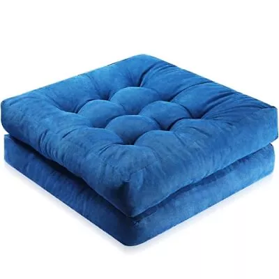 2 Pcs 22 X 22 X 4 Inch Square Floor Pillows Meditation Floor Cushion Corduroy... • $49.86