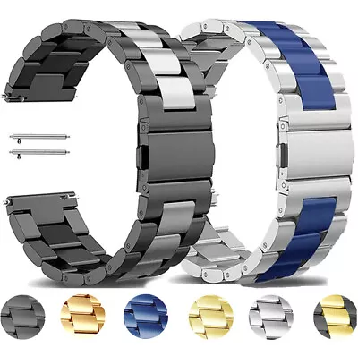 18/20/22/23mm Stainless Steel Metal Bracelet Watch Band Universal Wrist Strap • $15.99