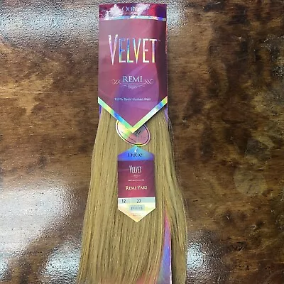 VELVET REMI_100%_human_12”WEAVE_EXTENSION_12 _#27 • $65