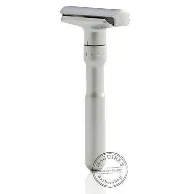 Merkur Futur 700 Double Edge DE Safety Razor - Satin Chrome - Long Handle • £73.99