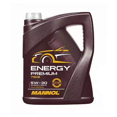 5L Mannol Premium 5w30 Fully Synthetic Long Life Engine Oil Low Saps C3 Dexos2 • £18.95