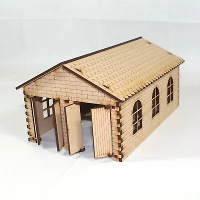 Twin Track Engine Shed 00 Gauge Laser Cut From MDF 210mm Long Model Railway • £12.99