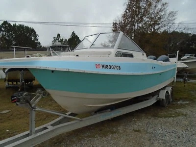 $2962.50 • Buy USED 1995 AQUASPORT 24FT CUDDY CABIN BOAT ALUMINUM TRAILER-no Motors Or Rigging