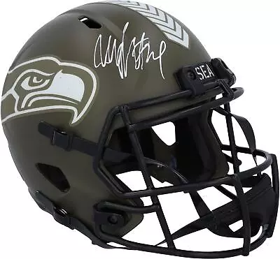 Marshawn Lynch Seahawks Signed Riddell 2022 Salute To Service Replica Helmet • $699.99