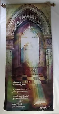 Religious Wall Tapestry Lord God Promise Faith Manual Woodworkers Weavers • $29.95