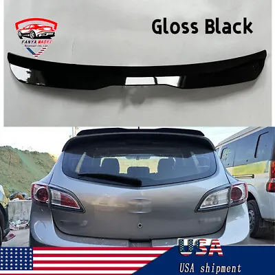 Hatchback Universal Car Rear Trunk Roof Lip Spoiler Tail Trunk Wing Gloss Black • $40