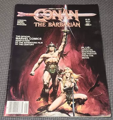 Marvel Super Special: CONAN THE BARBARIAN #21 1982 Buscema Schwarzenegger Movie • $15