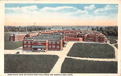 C.1905 McKinley Hall Ohio State Hospital Massillon OH Post Card Insane Asylum • $13