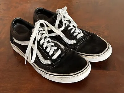 Youth Vans Skate Shoes Men’s Size US 8 UK 7 Women’s 9.5 Black Old Skool • $34.60